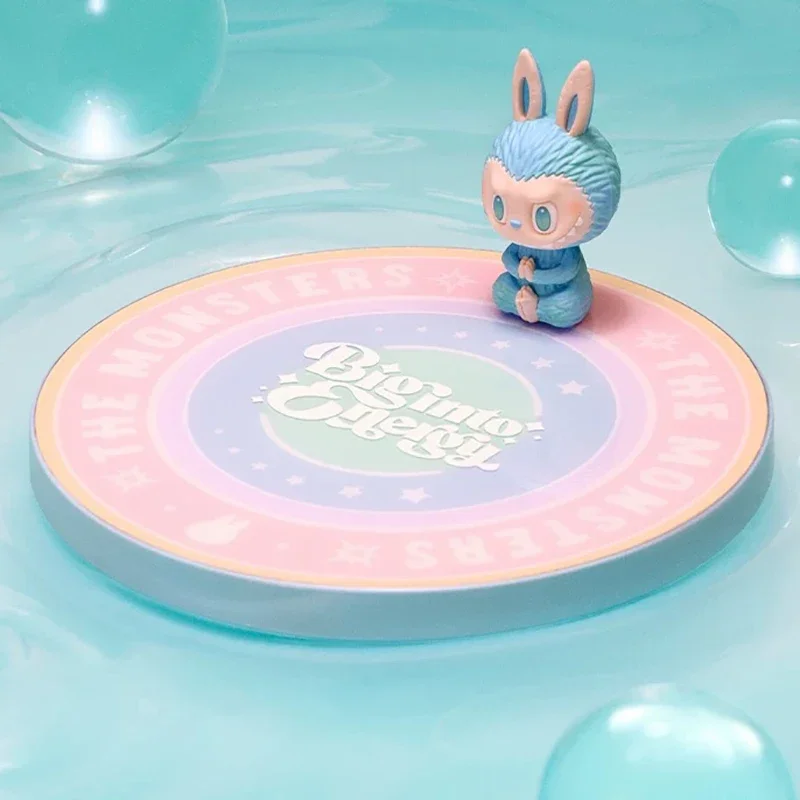 

Original Labubu The Monsters Big Into Energy Series Wireless Charger Case Cover Key Chain Labubu Surprise Gift Peripheral Model