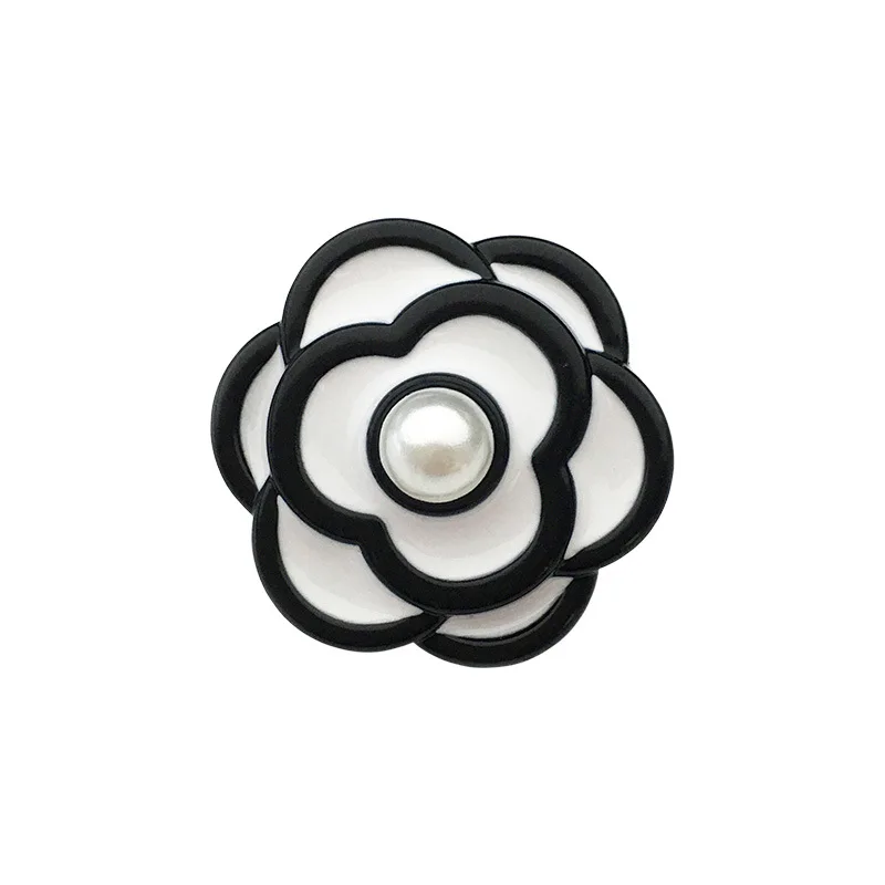 

10PCS Of Vintage Camellia Round Button Flower Coat Cuff Coat Buckle Children's Clothing Button