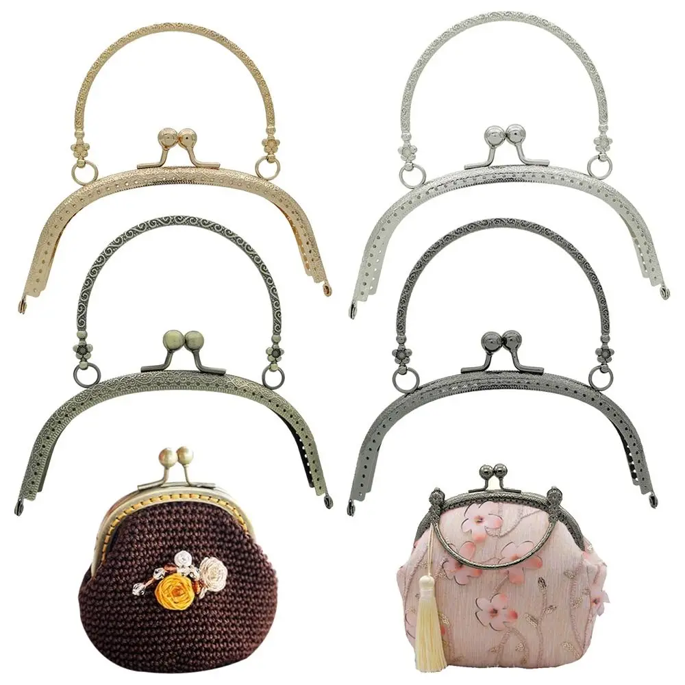 New Metal Purse Frame Kiss Clasp Vintage 16.5CM Bag Kiss Clasp Lock Purse Clasp Frame DIY Craft