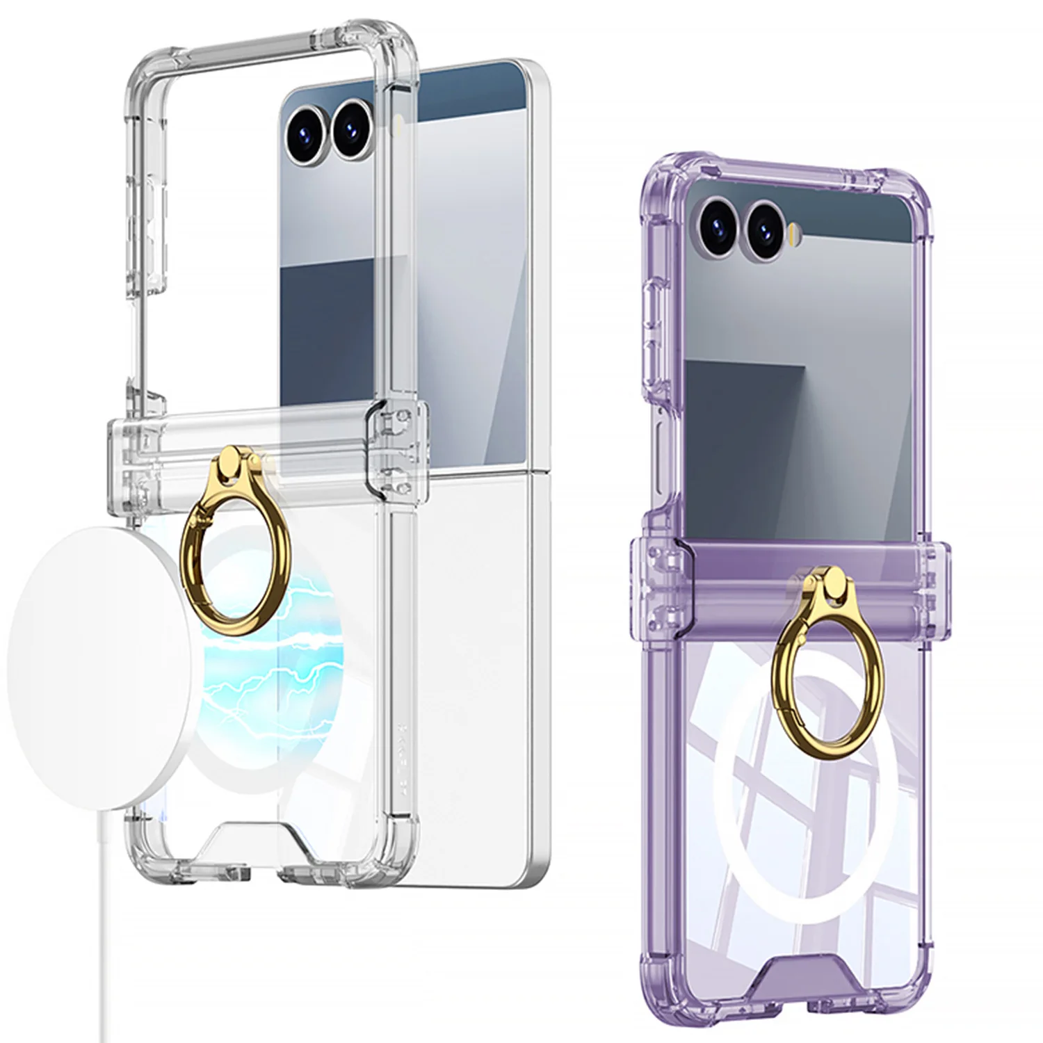 

[Strengthen anti-drop] Center axis four-corner airbag cool mobile phone case for Samsung Flip7