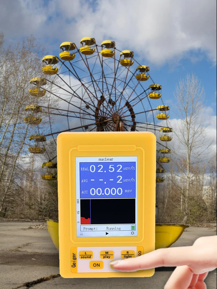 BR-9C Handheld Digital Nuclear Radiation Detector Geiger Counter Semi-functional Type Dosimeter Dosimeter Marble Tester