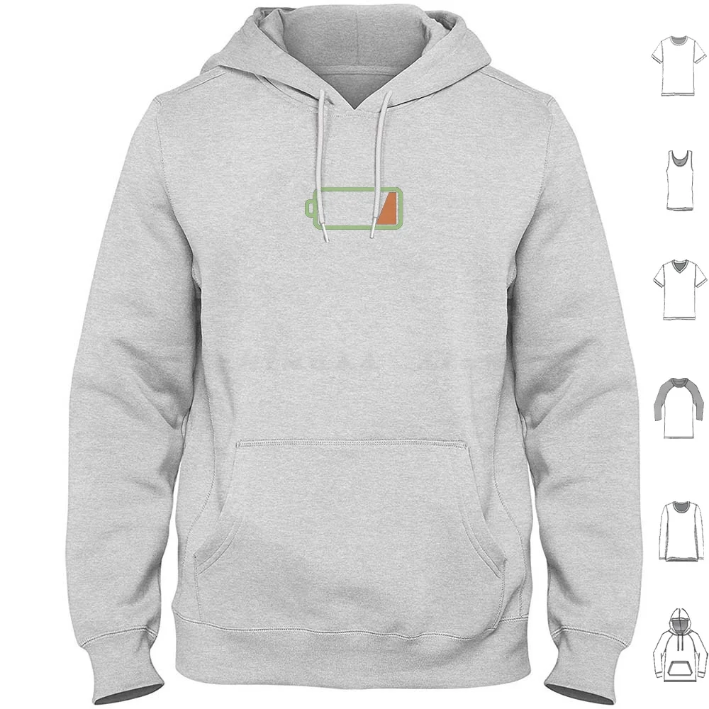 Sudaderas con capucha de batería baja, manga larga, Silicon Valley, programa de televisión, episodio The Lady, carga de batería baja, Richard Hendricks