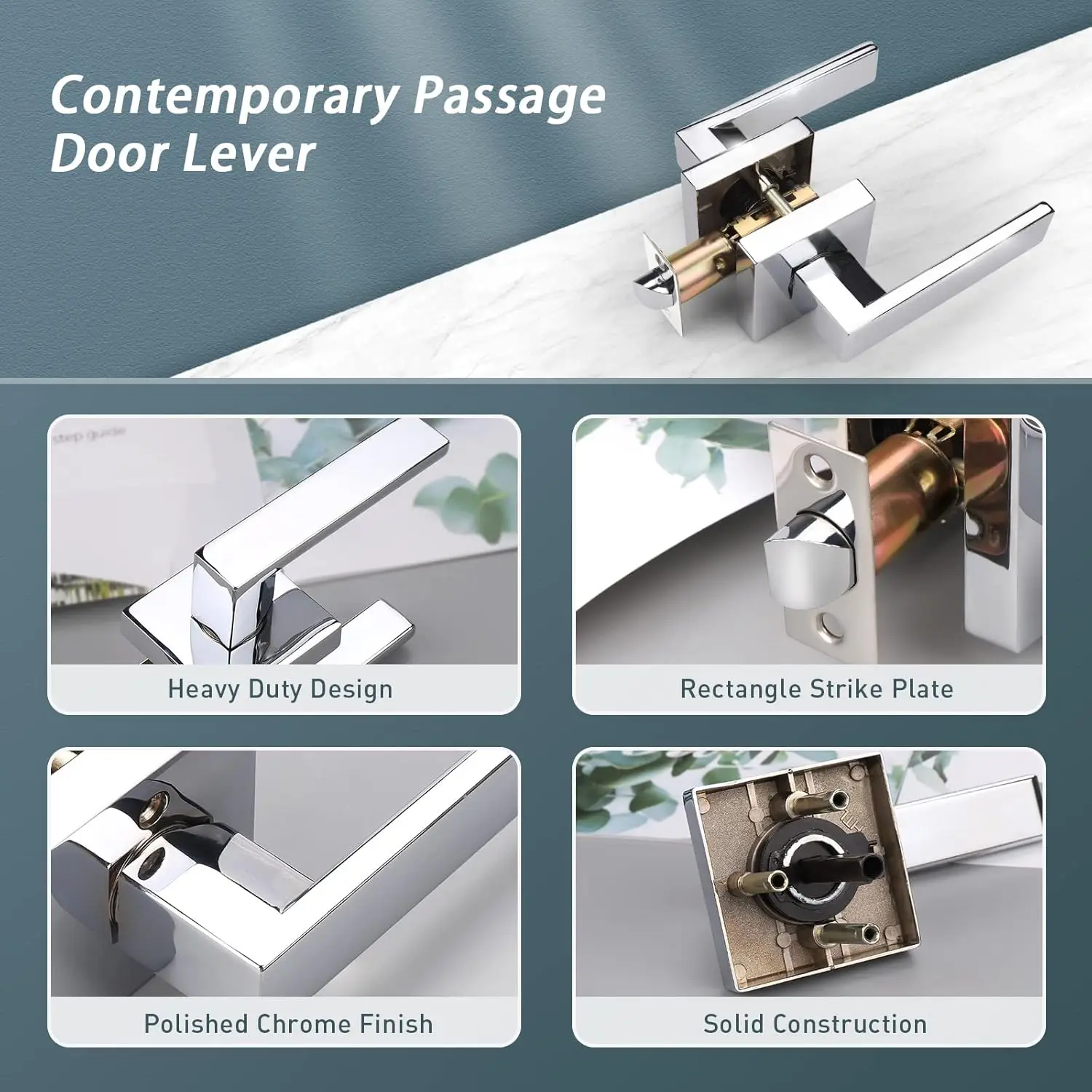 Keyless Door Locks with Square Rosette