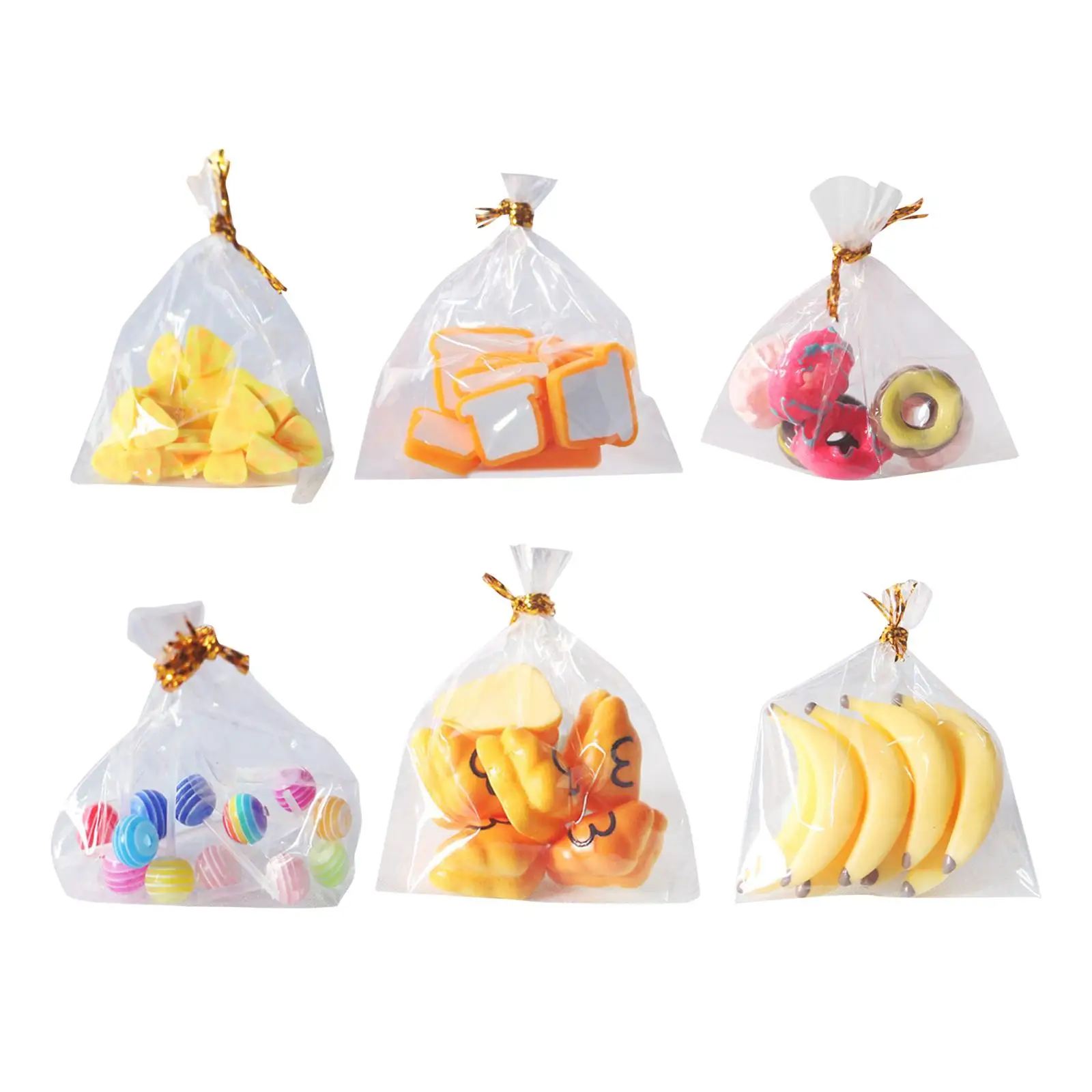 Resin Dollhouse Food Set para adultos e crianças, Jogos de cozinhar, Party Celebration Layout