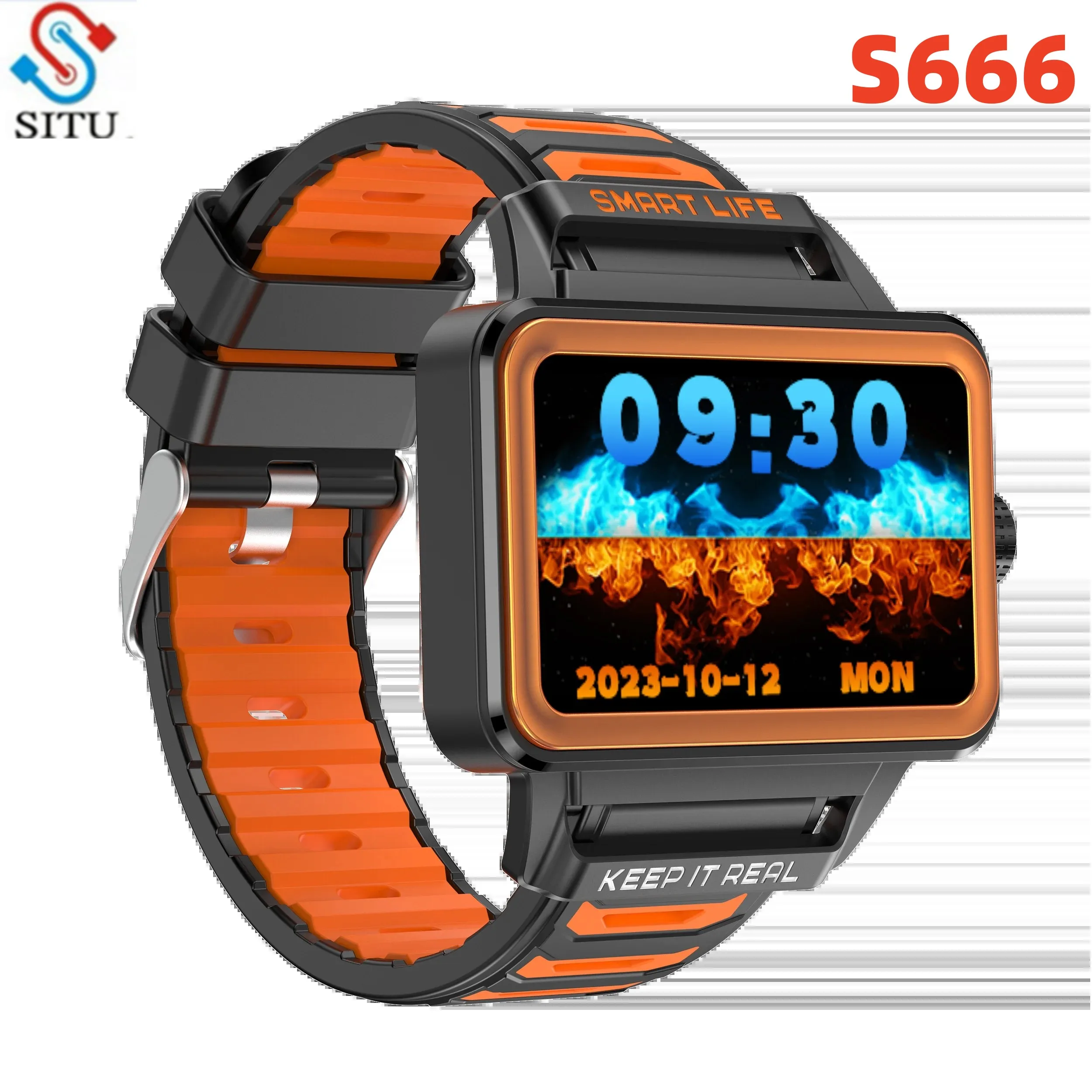 HOT S666 Fashions Smart Watch Men Women Sport Bracelet Heart Rate Bluetooth Fashionable widescreen smartwatch for youth