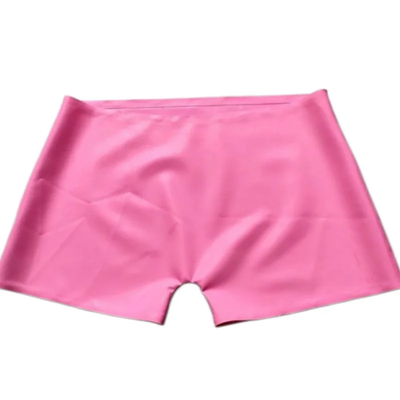 Pantalones Cortos de Látex de Goma, Tipo Calzón, para Niñas, Color Rosa, Pantalones Cortos Verdes, Bóxers, Disfraces de Cosplay