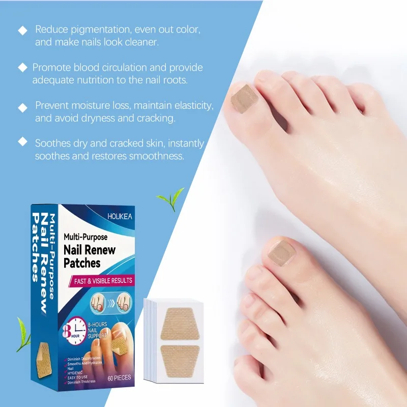 Multi-Purpose Nail Renew Patches Thickening Soft Paronychia Anti Infection Nail Repair Patch NailCorrection Stickers Foot Care