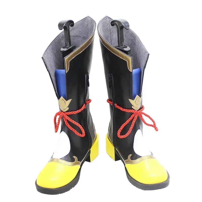 Cossun genshin impacto xiangling botas xiang ling halloween cosplay sapatos de salto alto para mulheres meninas 2020 novo jogo quente