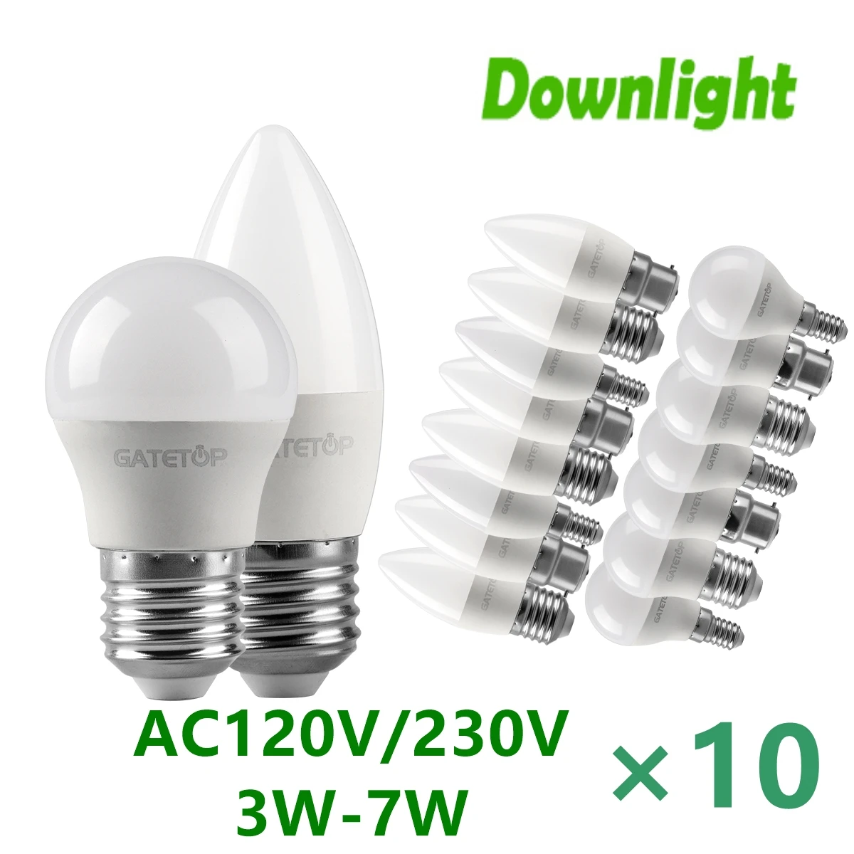 10PCS LED bulbs Energy-efficient G45 B22 E14 E27 3W-7W AC230V AC120V 3000K/4000K/6000K Led Golf Bulb Lamp For Home Decoration Похожие на AliExpress