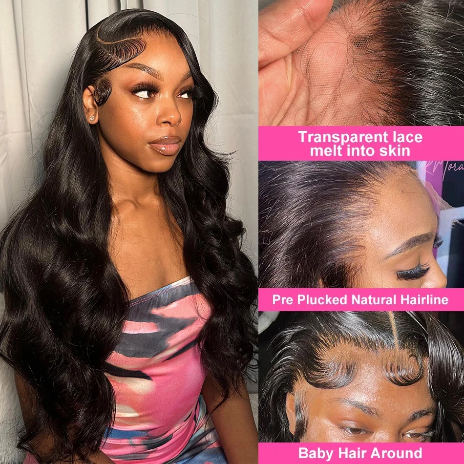 30 40 Inch Body Wave Lace Front Wig 13x4 13x6 Hd Lace Frontal Wig Glueless Wigs Human Hair For Women Pre Plucked With Baby Hair