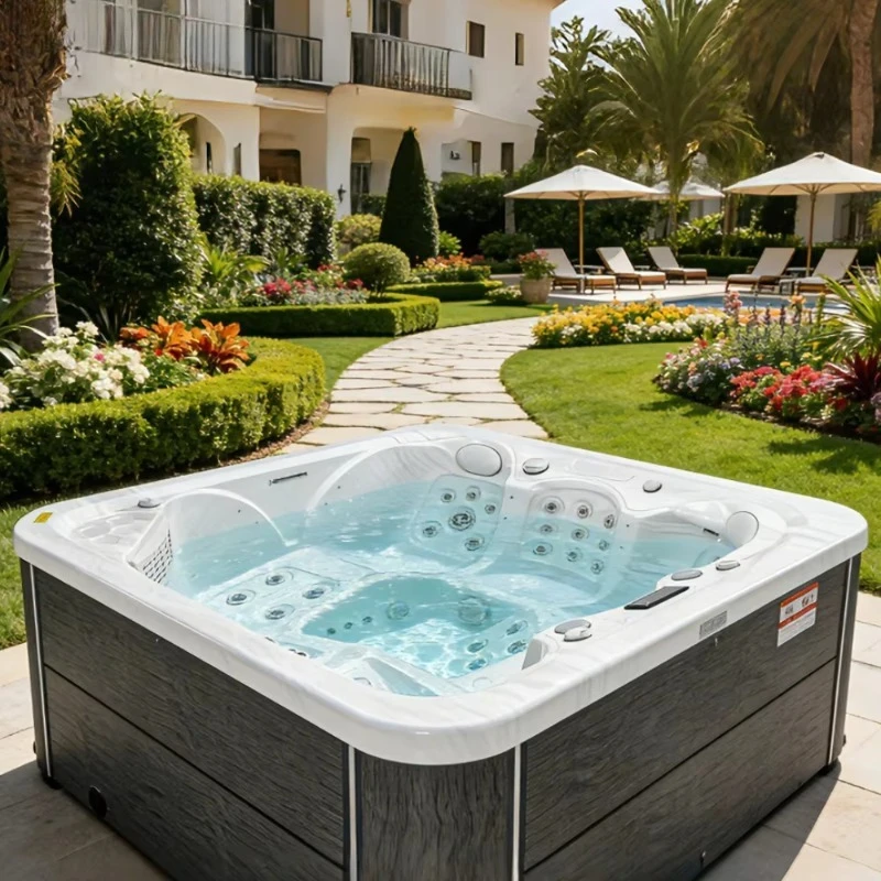 Outdoor Massage Heat Pipe 5 Person Outdoor  Spa Balboa Hot Tub Luxury Acrylic Jacuzzi