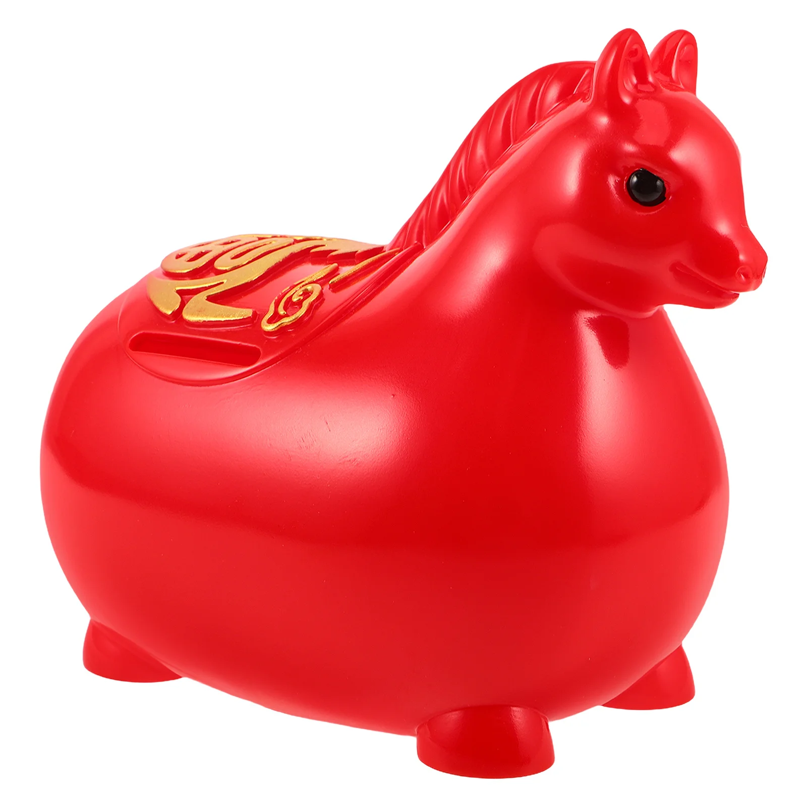

2026 Year Of The Horse Money Box Red Feng Shui Lucky Coin Bank Zodiac Design Wealth Symbol Chinese New Year Gift
