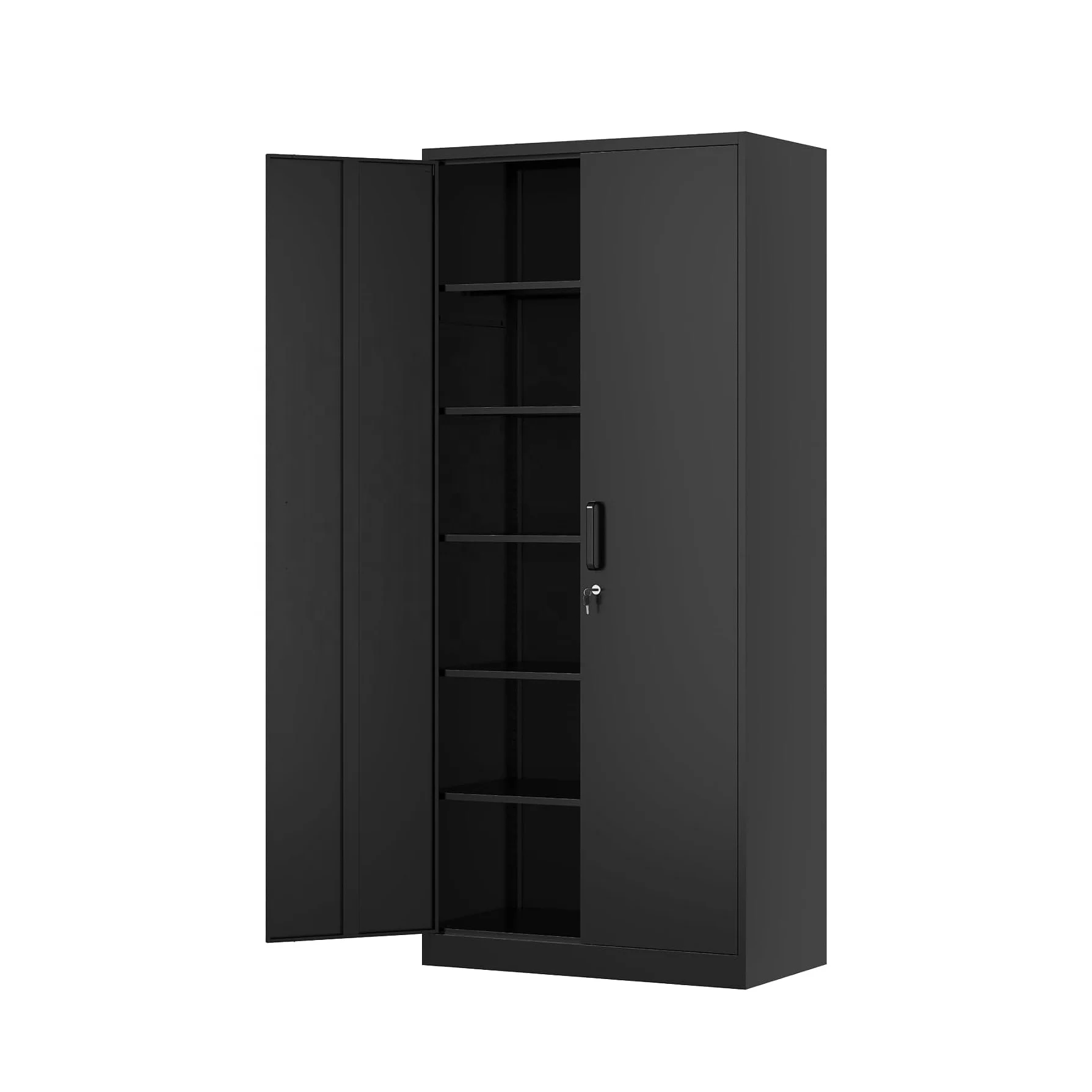 

2025Metal Garage Storage Cabinet with Adjustable Shelves Steel Lockable Tool Cabinet for Office School