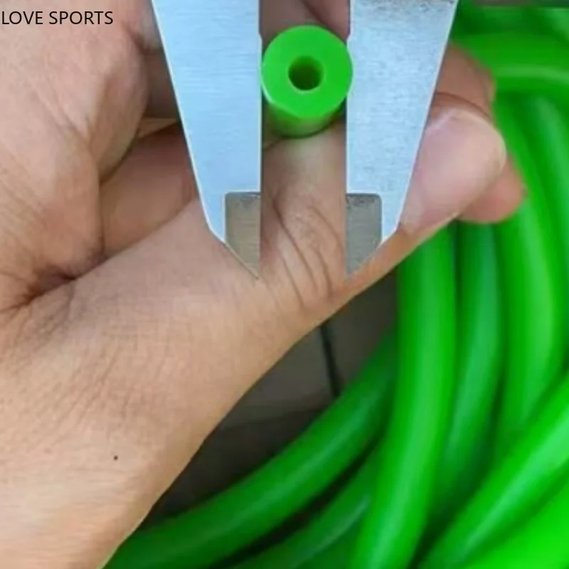 New 1/2/3M Multipurpose Durable High Elastic Green Latex Tubing ID4mm OD10mm Natural Latex Round Rubber Band for Outdoor Sports