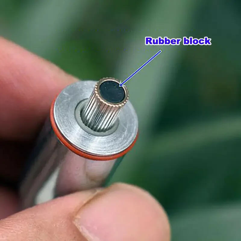 DC 12V Suction Type Cylindrical Mini Tubular Linear Electromagnet Solenoid Magnet Rubber Block