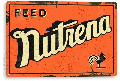 TIN SIGN Nutrena Feed Retro Rustic Feed Seed Store Farm Barn Metal Sign C490 --Tin Sign