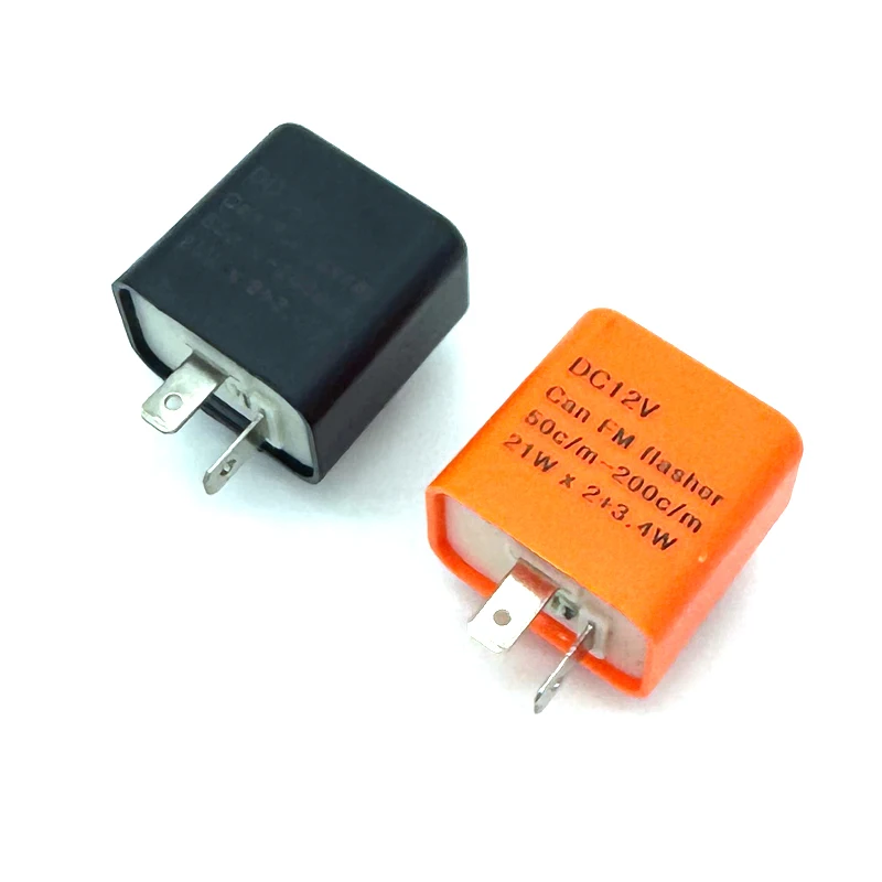 12V 2Pin Motorcycle LED Flasher Relay Adjustable Frequency Turn Signal Blinker Indicator Flasher Relays Universal