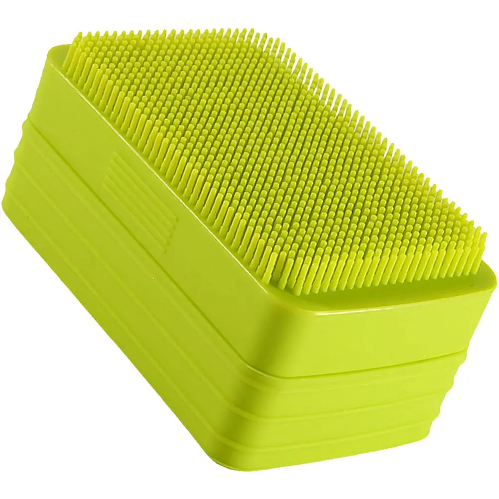 

Portable Silicone Soap Dish Leak Proof Home Bathroom Supply Travel Soap Box Container Body Scrubber Sponge Bath Accessories