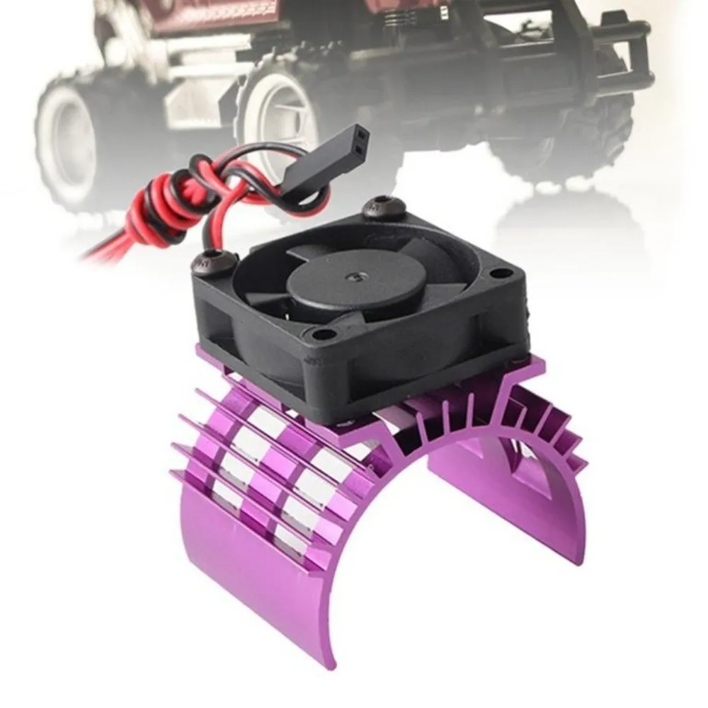 Metal Construction RC Motor Cooling Fan 5-12V Voltage Red Blue Brushless Motor Heatsink Lightweight for 540 550 Motor