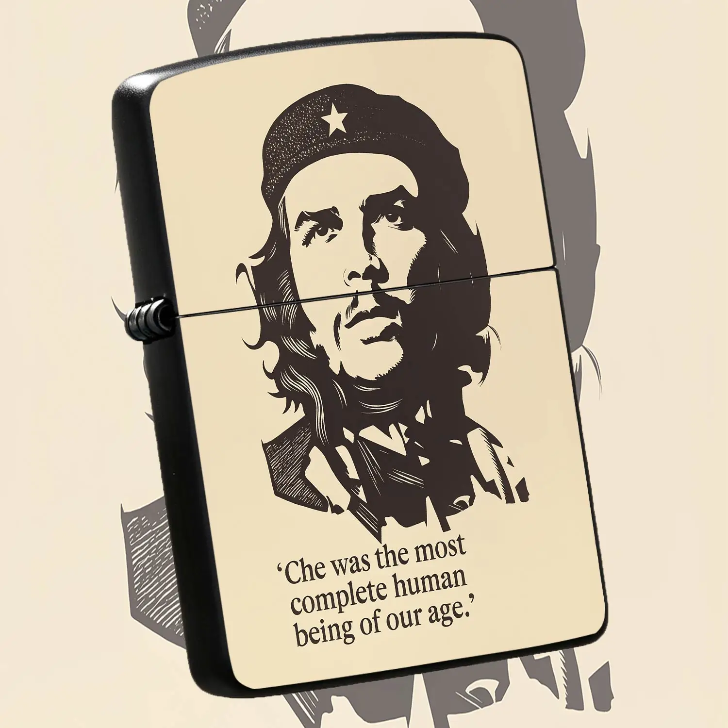Vintage Che Guevara Themed Portable Lighter, Artistic Retro Humanist Style Daily Carry Accessory, Multi-scenario Usable Decorative Item, Ideal For Humanities Enthusiasts, Unique Stylish Present For Daily Use And Special  A Humorous And Inte