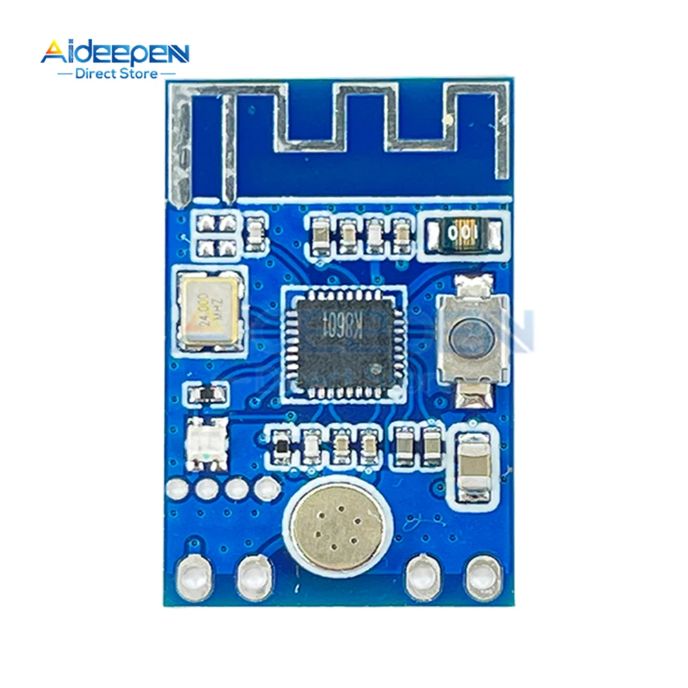 1 pasang 2.4G mikrofon nirkabel Audio sinyal menerima modul pemancar 3.3-5V antena Onboard PCB