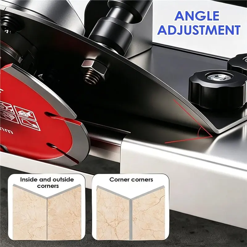 For Wet Cut Forging Tool-Tile Chamferer-Steel 45° Angle Grinder Stand, Water Pipe, 10