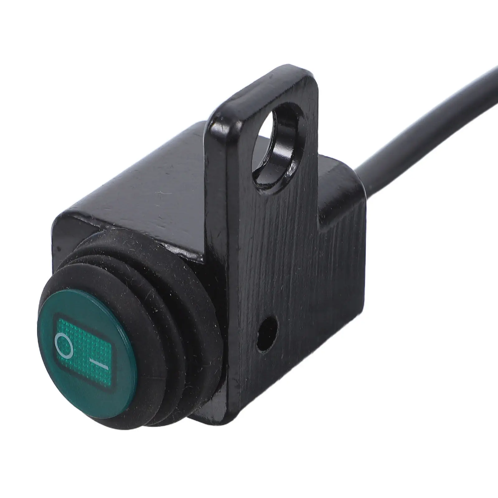 Motorcycle Waterproof Toggle Switch Alloy Fog Light Handlebar Black Push Button Headlight Spotlight Mirror Mount