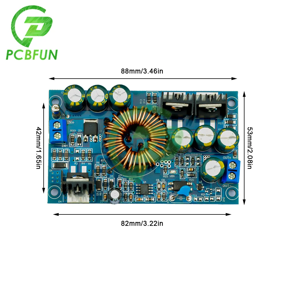 DC-DC Isolation Step Down Power Supply Module Board 12V-90V to 9V 12V 19V 24V 4A Power Converter Module