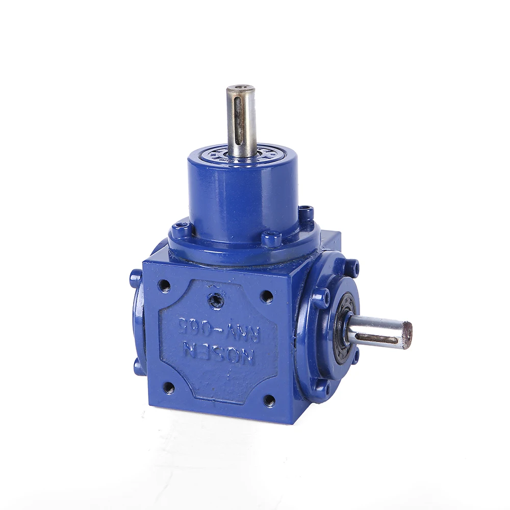 Factory Customized  3 Way 90 Degree Right Angle Spiral Bevel Gearbox