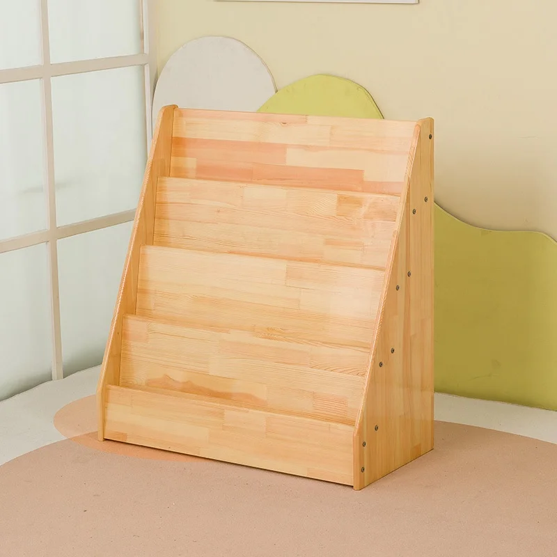 

Children's Furniture Wooden Bookcase Shelf for Book Organization Wooden Bookshelf Storage