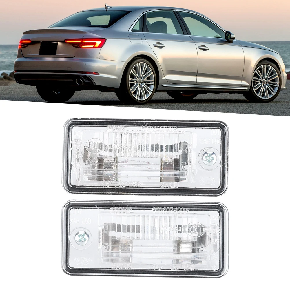 8E0807430A 8E0807430B Pair of License Plate Light 8E0807430A 8E0807430B Fit for     C6  D3  RS4 License Plate Light