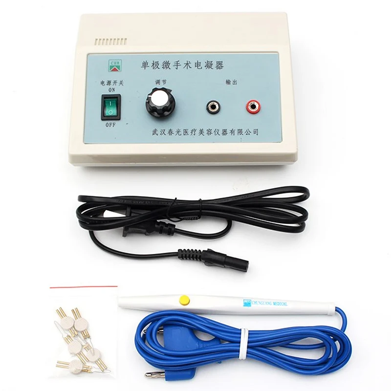 Bipolar Electrocoagulation Double Eyelid Pen  Hemostat  Cosmetic Plastic Surgery  Single Pole Handle Wiring  Coagulator