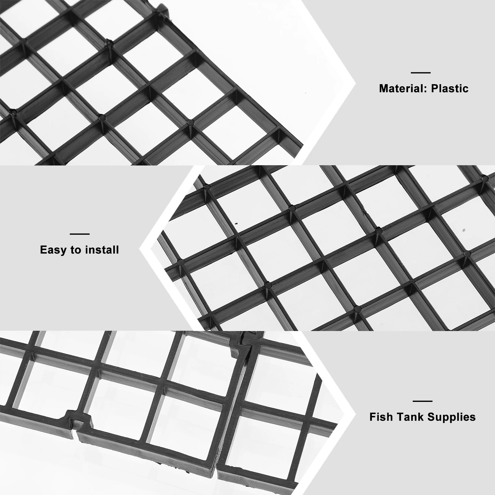 

10pcs Isolation Mesh Pcs Fish Fish Tank Supplies Tank Grid Aquarium Isolation Panel Divider Tray Bottom Filter Aquarium Supplies