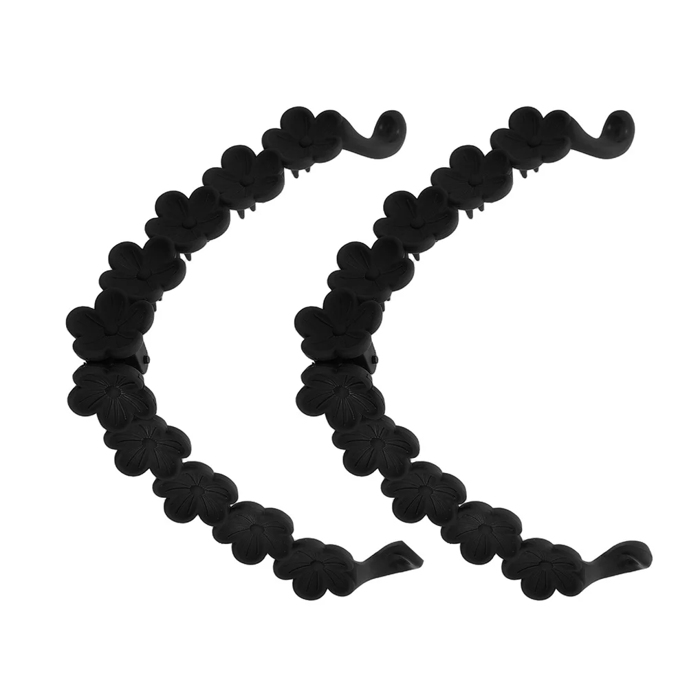 

2Pcs Cute Flower Hair Clips for Women Kawaii Floral Hairpins Versatile Back Head Clip for Braids Ponytails Daily Wear Styling