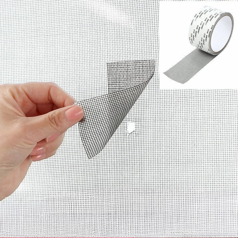 5x20cm Easy-to-Apply Window Screen Hole Repair Tape Mosquito Nets for Window Insect Screen Anti-Insect Self-Adhesive Mesh Patch