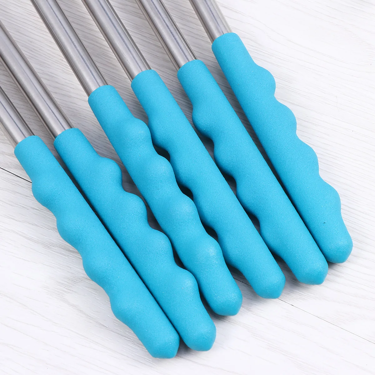 

6 Pcs Telescopic Barbecue Fork Bbq Camping Forks Stainless Steel Skewer Skewers