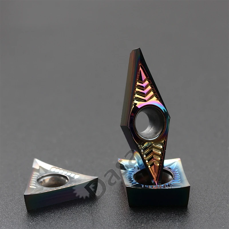 10pcs VCGT110304 VCGT110302 VCGT160402 VCGT160404 VCGT160408 AK Aluminum Inserts AL Boring Bar Lathe Cutter Parts Tools