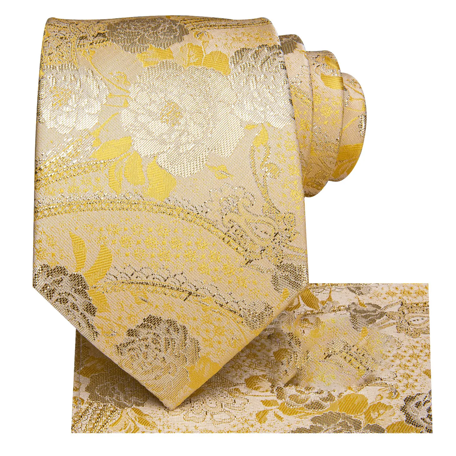 VERVEROW Vintage Golden Flower - Men'S Formal Wear Ties 评论和价格