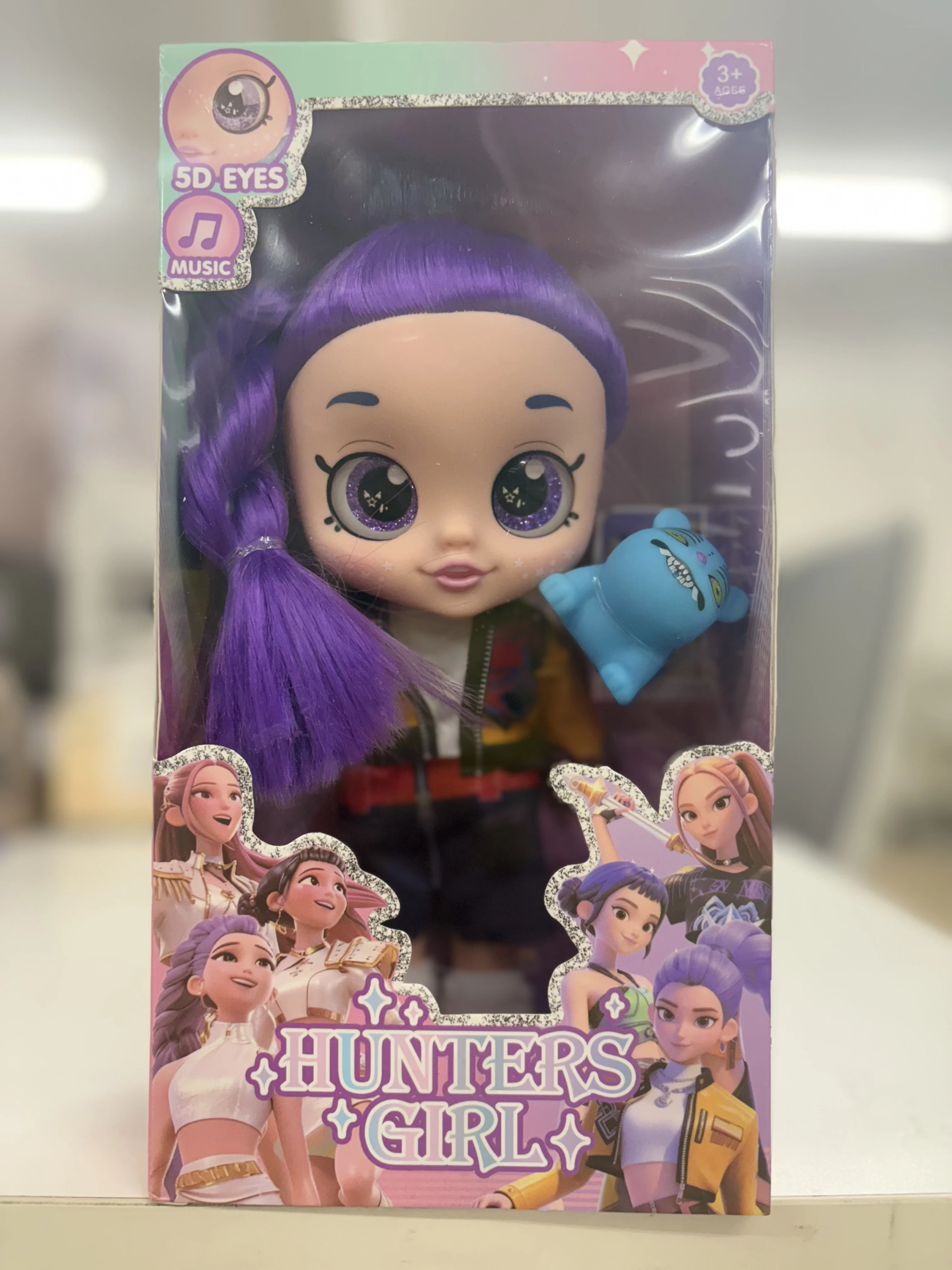 لطيف K-pop الأكثر مبيعا 10 بوصة 5 المشتركة 5D العين السمين الطفل K-POP الساحرة هنتر مجموعة الموسيقى فعالة دمية الفينيل نمر صغير