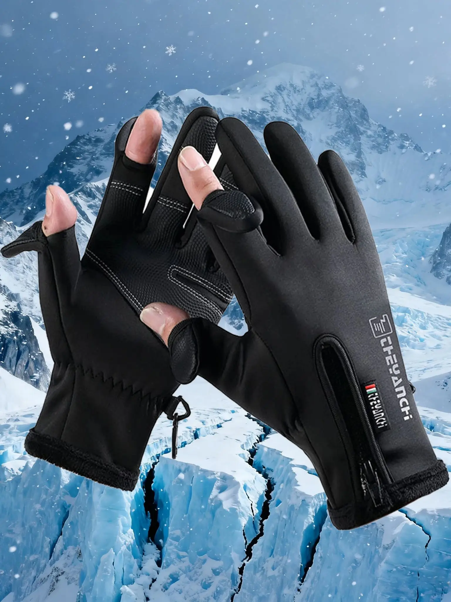 AliExpress Waterproof Touchscreen Winter Gloves Thick Warm Cycling Motorcycle Electric Bike Cold Resistant Gloves