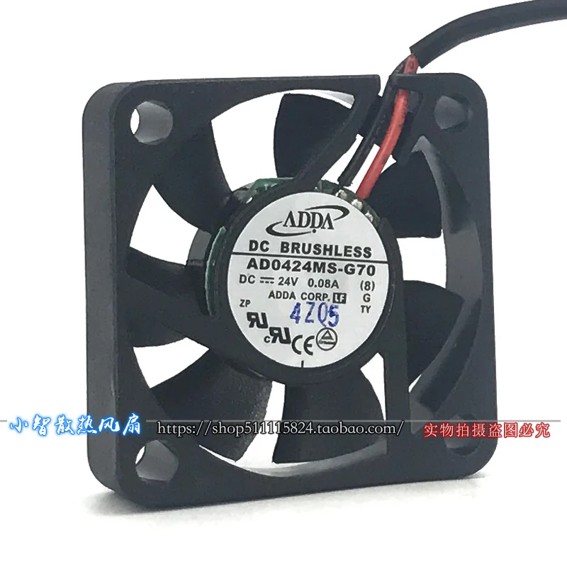 ORIGINAL AD0424MS-G70 24V 0.08A 4010 40*40*10mm KIPAS PENDINGIN BARU RADIATOR
