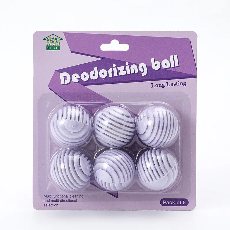 6Pcs/Pack Deodorizing Ball,  Mildew and Insect Proof, Long-lasting Air Freshener, for Wardrobe, Shoe Cabinet, Bathroom and Car view 5