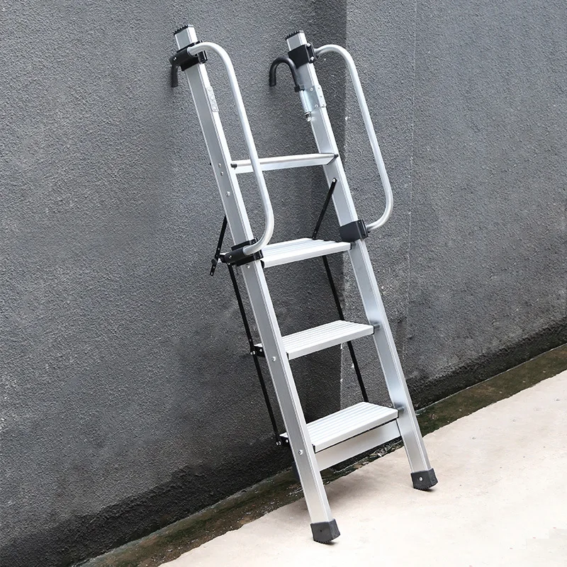 Household small ladder bunk up and down Foldable small ladder Indoor multi-function 4 steps