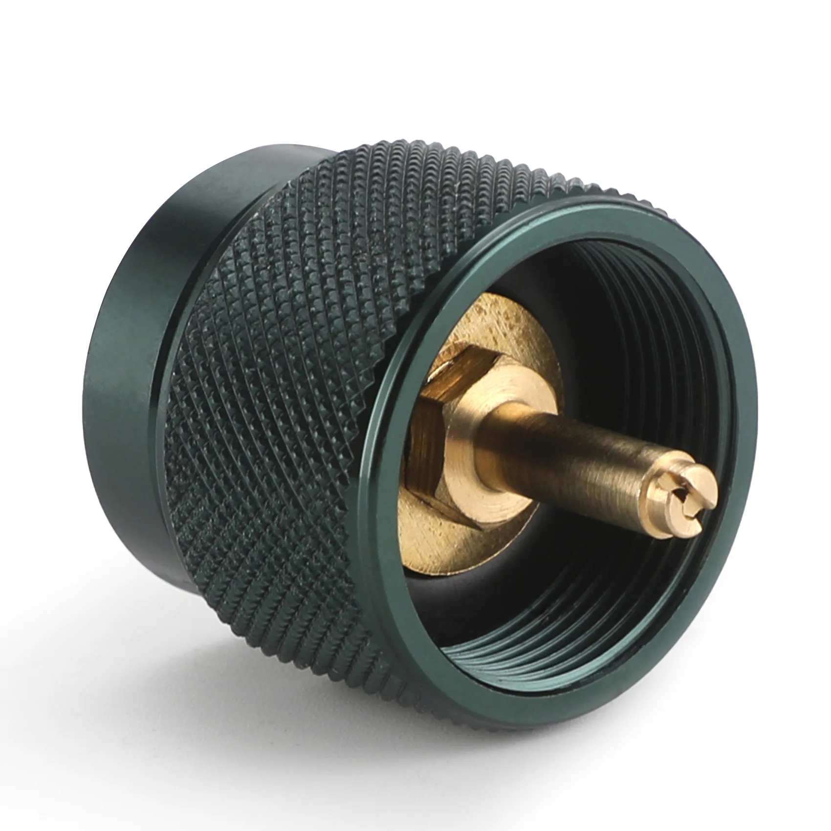 Home Outdoor Stove Long Cylinder Round Adapter Long Flattened Gas Converter Card Lock with Auto Shut-off Function