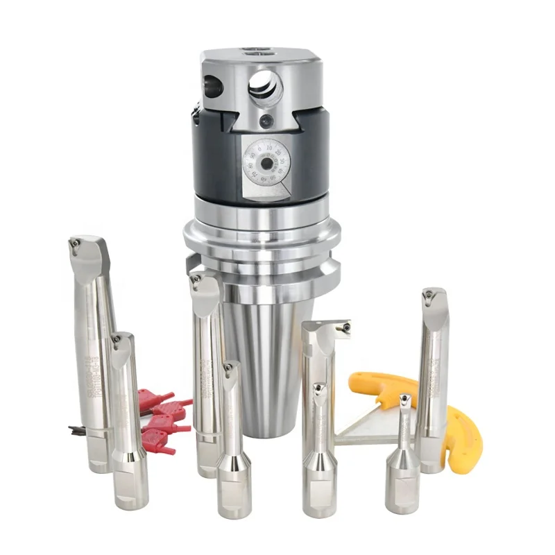 

Набор сверл с ЧПУ, набор фрезерных инструментов R8 HSK63 HSK100 BT30 BT40 BT50 NBH2084, расточная режущая головка с регулируемым углом