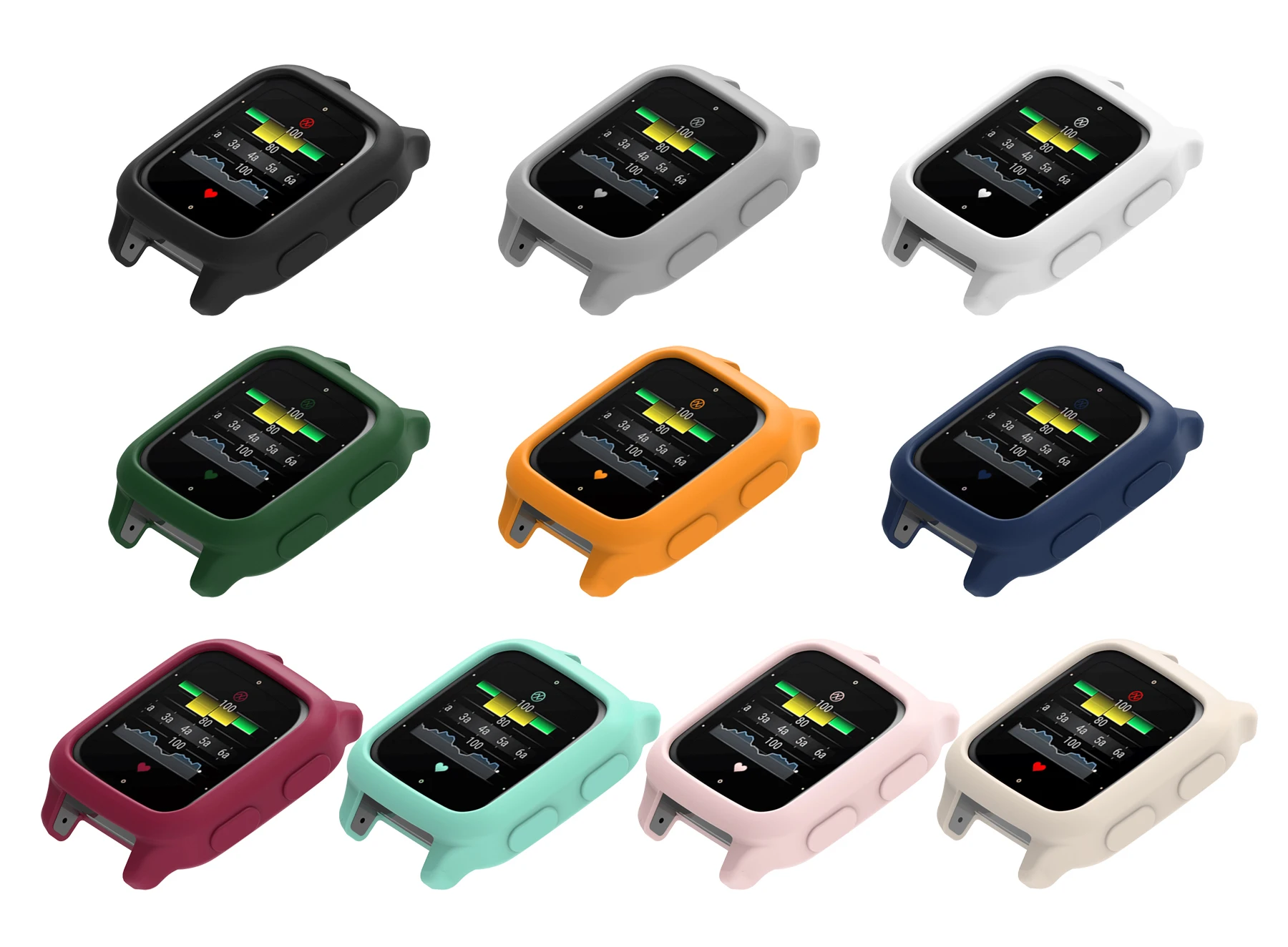 حزام ساعة من السيليكون وحافظة لساعة Garmin Venu SQ2 حزام سوار ساعة لـ Venu sq 2 سوار معصم بديل رياضي وغطاء #2