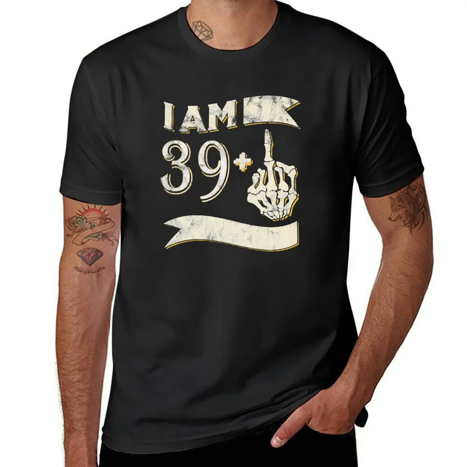 I AM 39 + 1 I Gift idea for the 40th birthday T-Shirt customs design your own customizeds mens big and tall t shirts