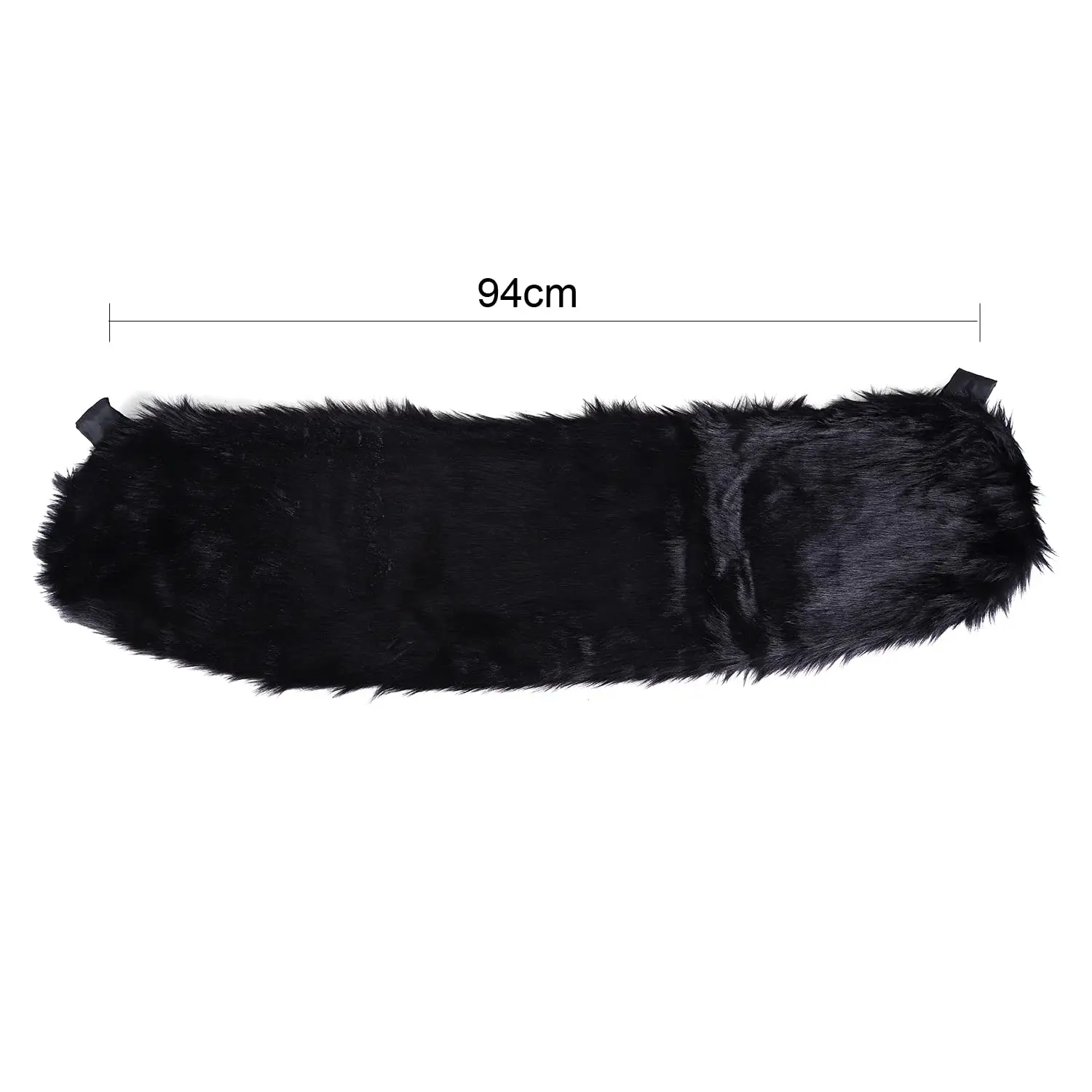 Women\'s Bridal Wedding Faux Fur Shawls and Wraps Furry Scarf Sleeveless Stoles with Tie Ribbon for Bride Bridesmaids