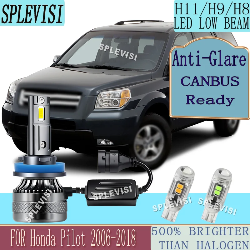 

6000K White CANBUS Ready Plug and Play Low Beam For Honda Pilot 2006 2007 2008 2009 2010 2011 2012 2013 2014 2015 2016 2017 2018