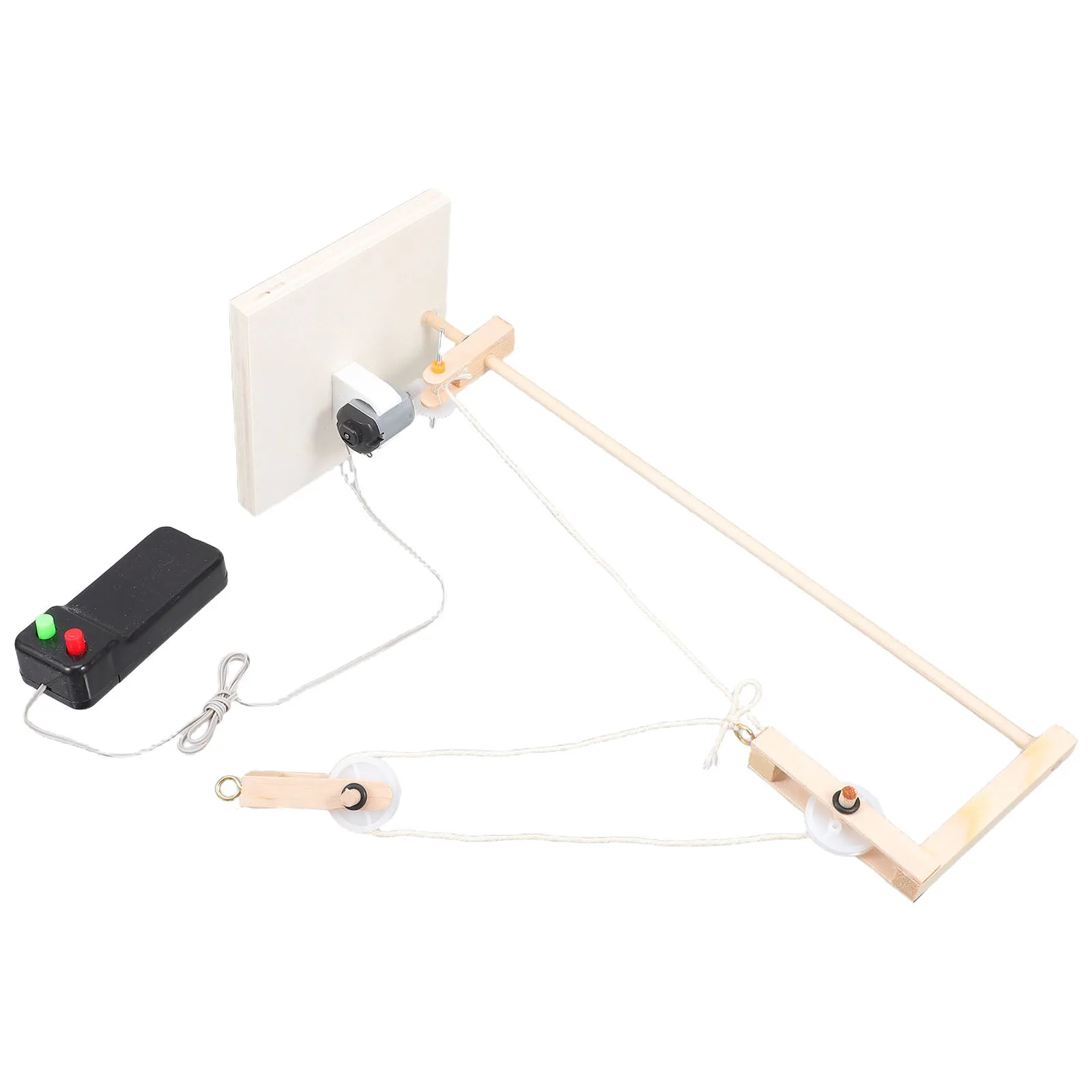 Hausgemachte Riemenscheiben-Set, Physik-Experiment, Block, mechanische Riemenscheiben, kleine Kits, wissenschaftliches Lernspielzeug, Werkzeug, Bildung